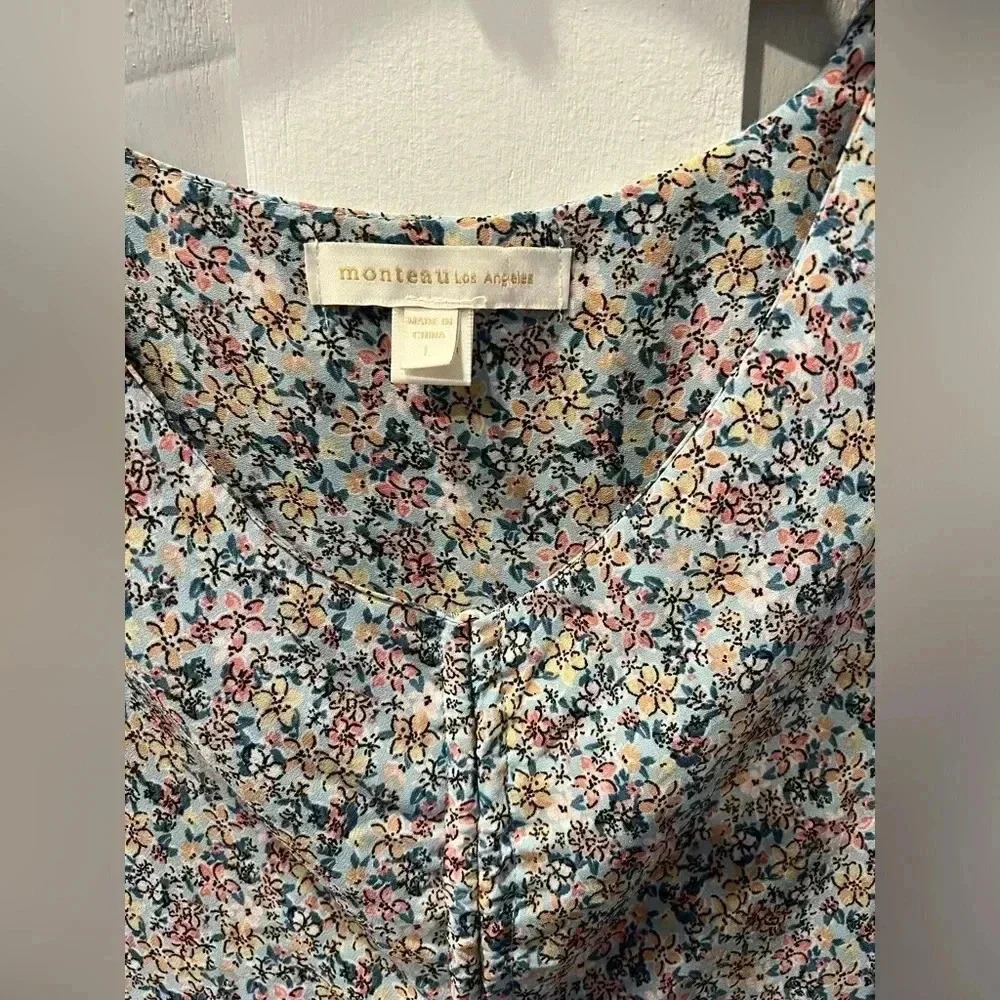 Monteau Los Angeles Floral Sun Dress - Picture 3 of 7
